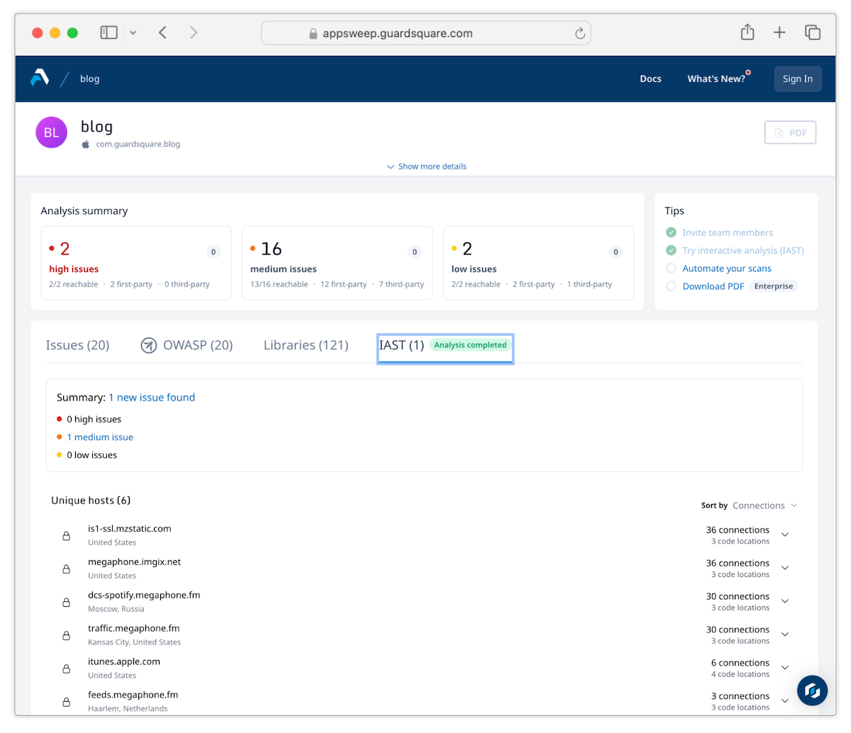 GUARDSQUARE-Protecting-Mobile-Apps-in-a-Zero-Trust-World-AppSweep-testing-UI