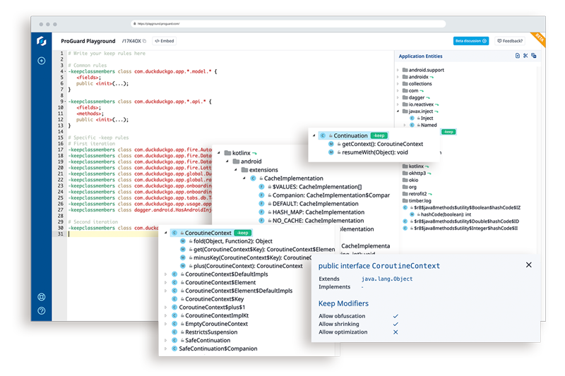 Proguard rule library